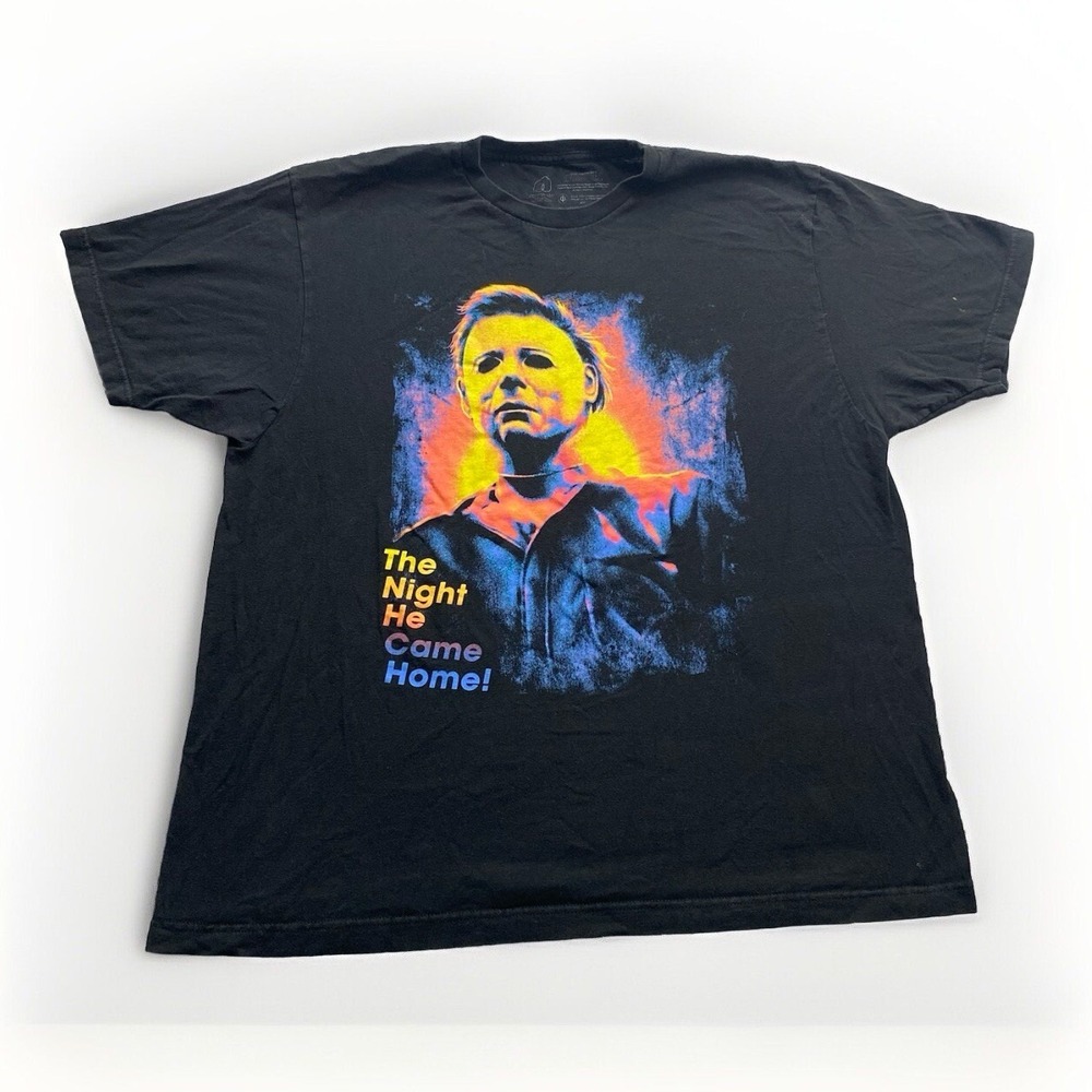 John Carpenter's Halloween Michael Myers THE NIGHT HE CAME HOME t shirt XL black